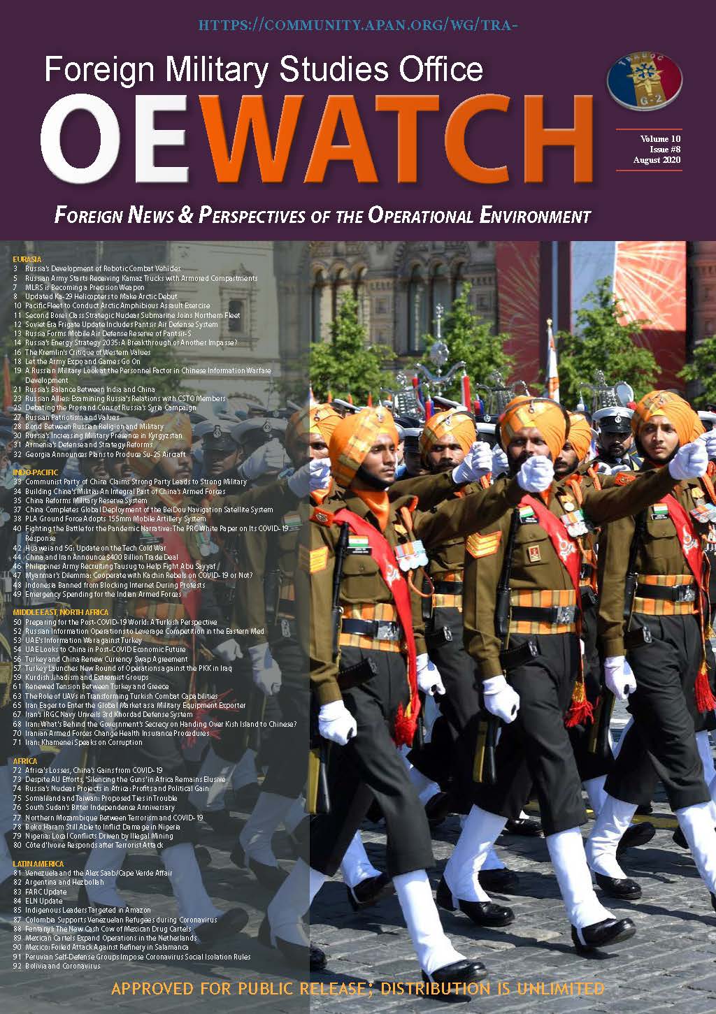 You are currently viewing OE Watch, Vol. 10 (Iss. 08)