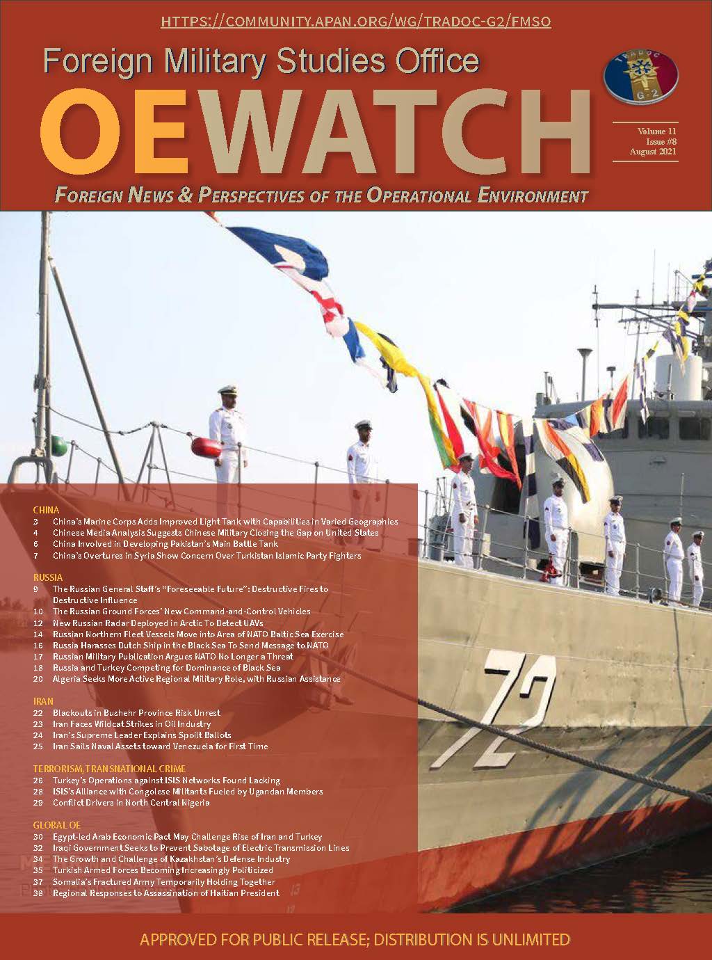 You are currently viewing OE Watch, Vol. 11 (Iss. 08)