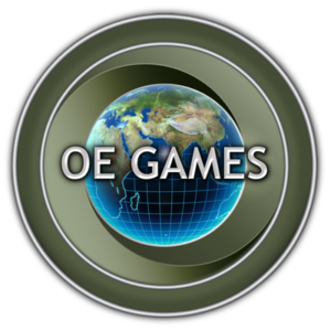 OE Games logo.