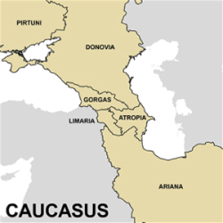 DATE map for Caucasus.