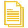 Minimalist paper document in yellow.