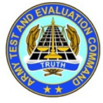 Army Test and Evaluation Command logo.