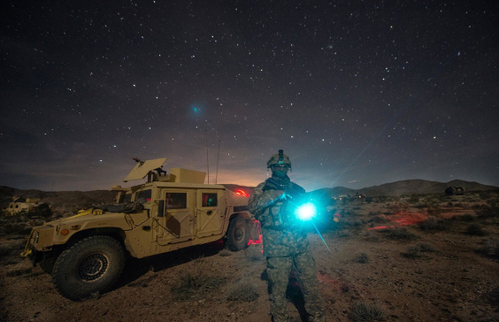 A civil affairs Soldier attached to 3rd Cavalry Regiment