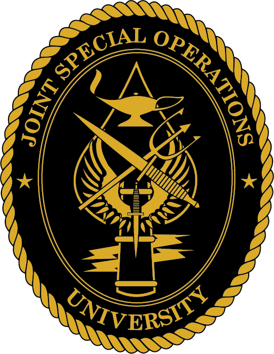 Logo for Joint Special Operations University.