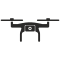 Minimalist drone copter in black.