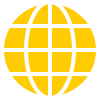 Minimalist yellow globe.