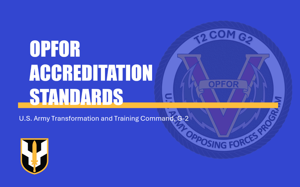OPFOR Accreditation