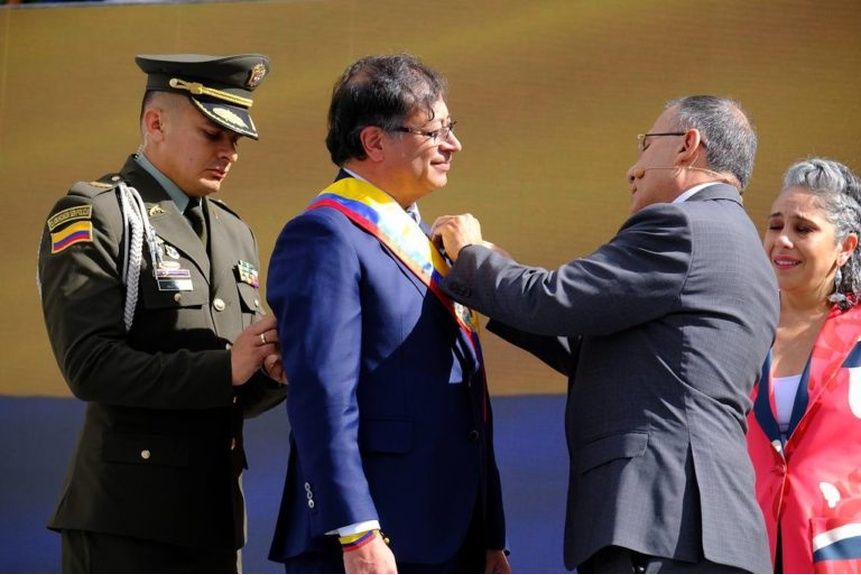 Berg 01 Senate President Roy Barreras at the inauguration ceremony of Colombian President Gustavo Petro
