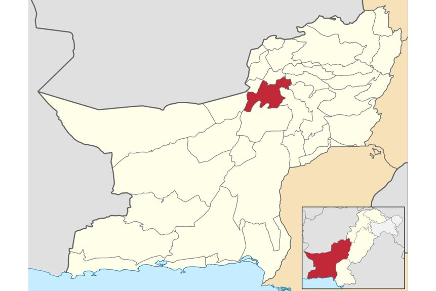 Betts 01 Location of the Mastung district in Balochistan Pakistan