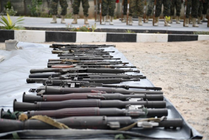 Feldman 01 Weapons captured by AMISOM forces from al Shabaab