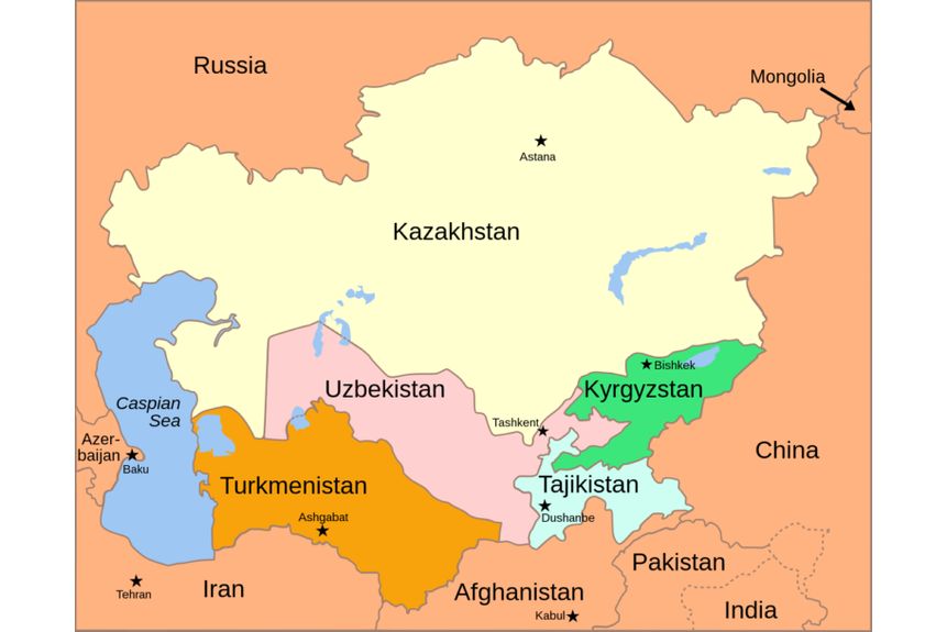 Finch 02 Map of Central Asia