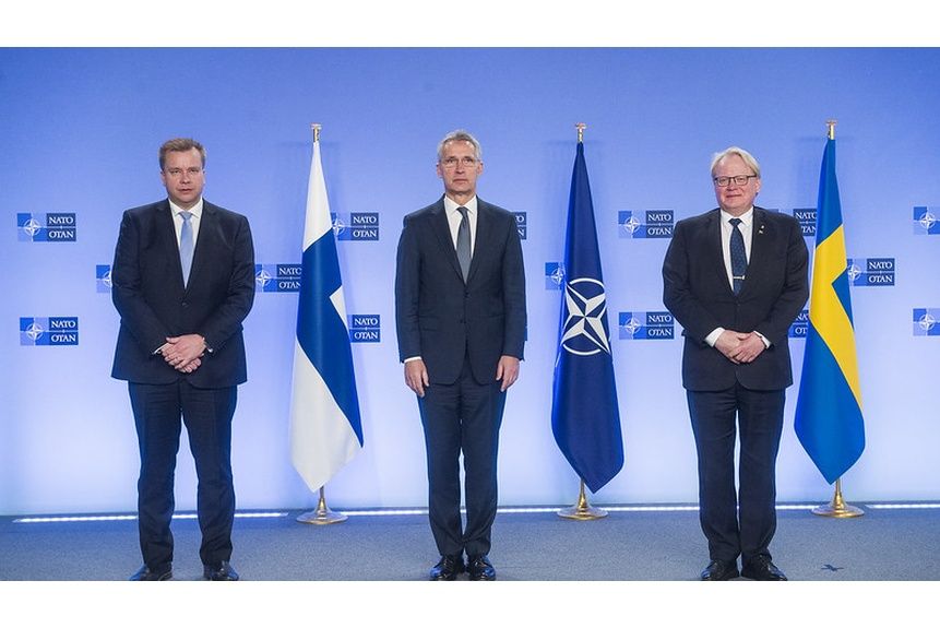 Finch 02 NATO Secretary General meets with Ministers of Defense for Finland and Sweden