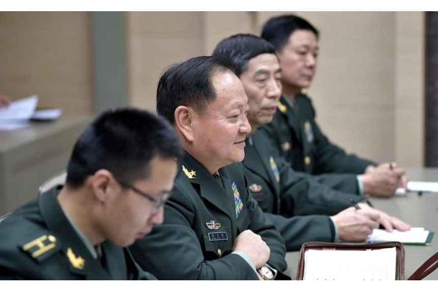 GEN. Li Shangfu head of the Central Military Commissions Equipment Development Department Li is second from the right