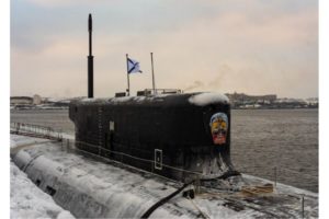 Grau 01 Knyaz Oleg arrives at the Northern Fleet in February 2022