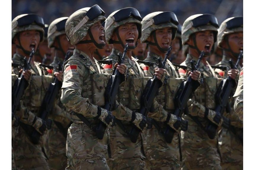 McCauley 02 Chinese soldiers on parade in 2015