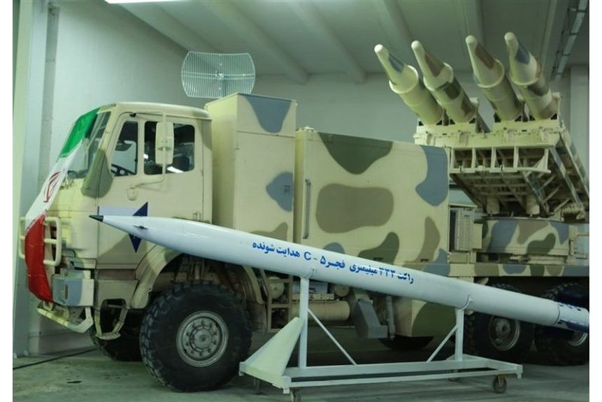 Rubin 02 Iranian Fajr 5 rocket launch