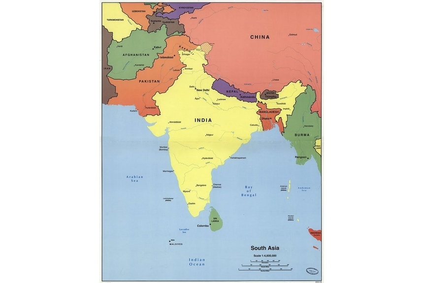 Stein 01 Map of South Asia India featured