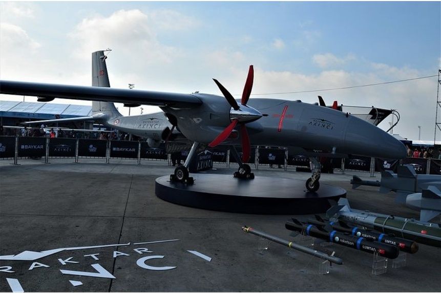 Stein 01 Unmanned combat aerial vehicle Akinci of Bayraktar
