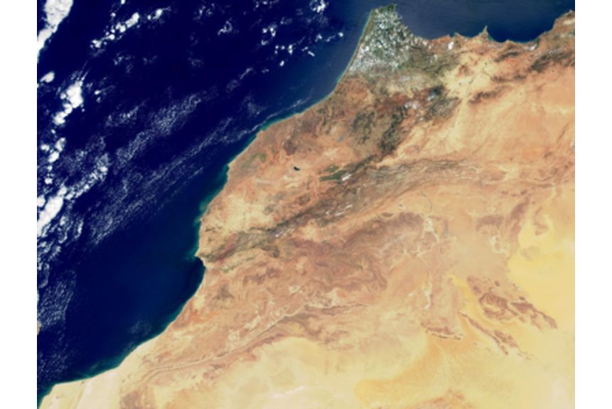 Winter 01 Morocco from space
