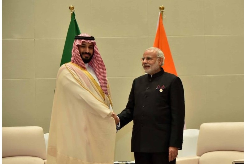 Winter 01 Prime Minister Narendra Modi meeting Mohammad bin Salman Deputy Crown Prince of Saudi Arabia 2016