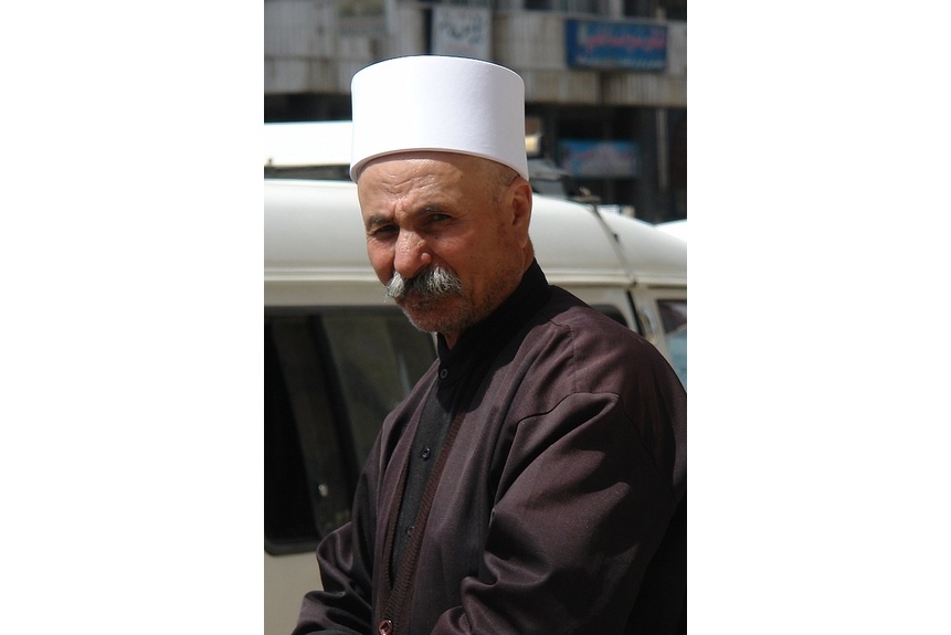 Winter 02 Druze man photographed in Suweida Syria