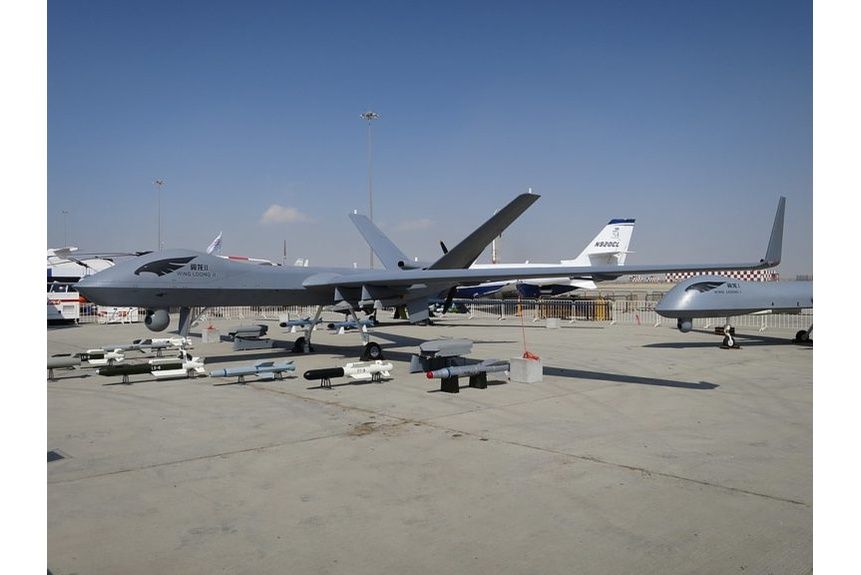 Winter 02 Wing Loong II side view Dubai Air Show 2017
