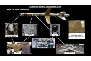 Winter 03 Iranian designed and manufactured Three Five Eight surface to air missiles