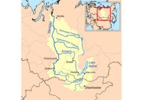 Grau 01 Map of the Yenisei River showing national borders 1